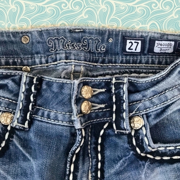 Women's Miss Me Medium Wash Jean's! Size 27 - Picture 5 of 7